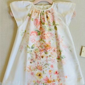 Easter Dress 2T Dress with Pastel Floral Design NWT